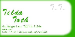 tilda toth business card